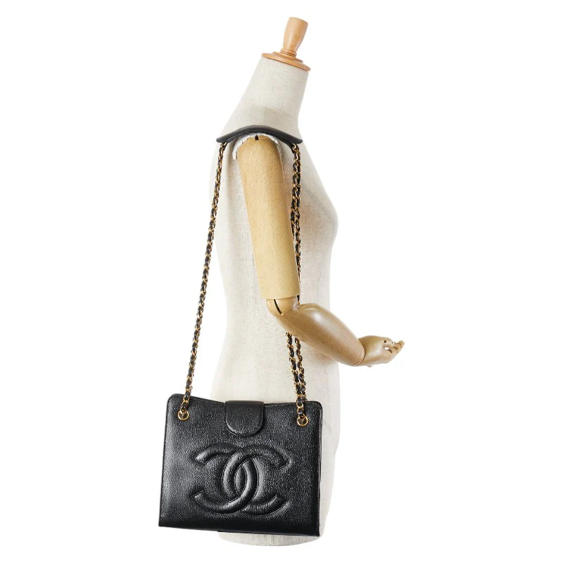 Chanel Caviar Chain Shoulder Tote Bag