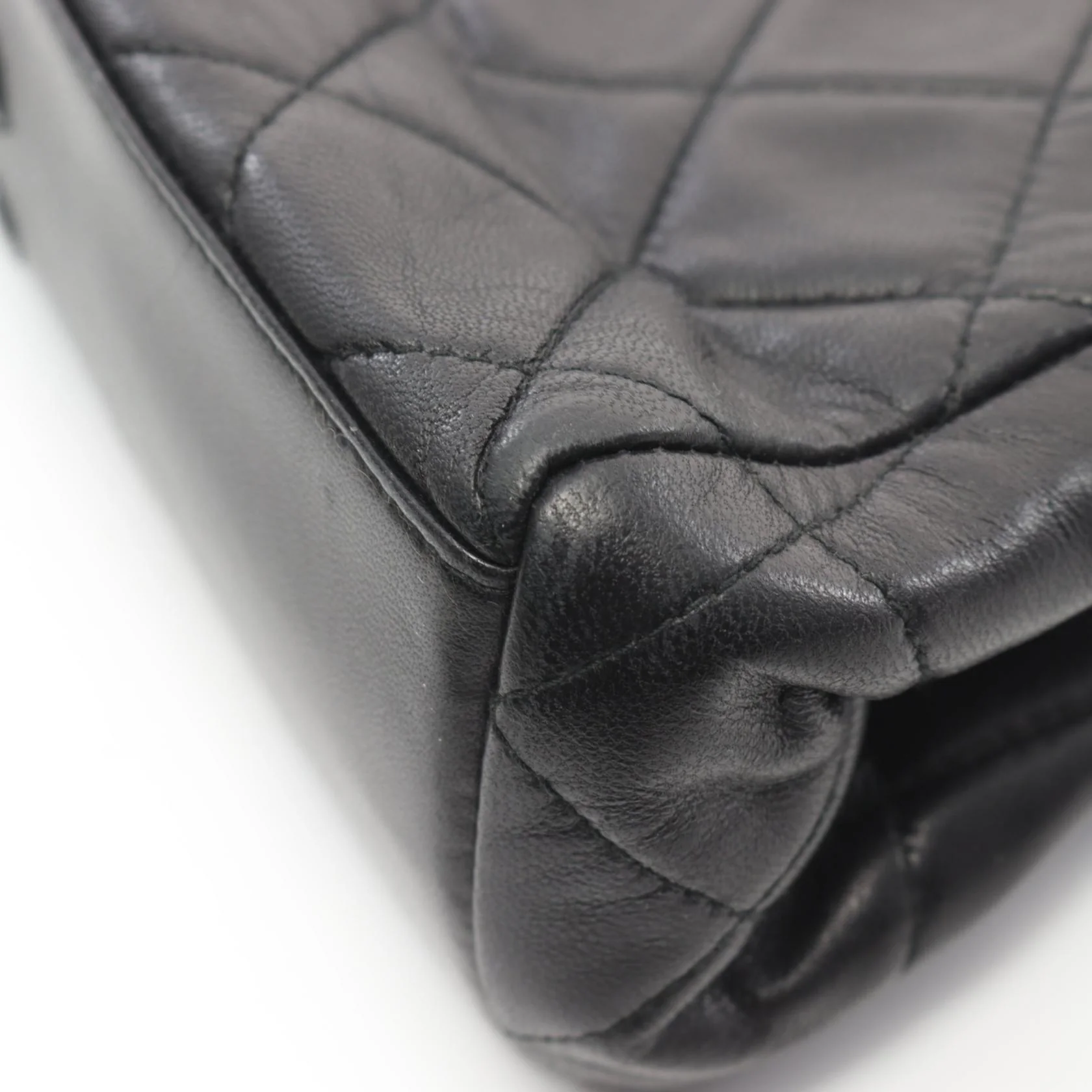 Chanel Lambskin Matelasse Handbag Black