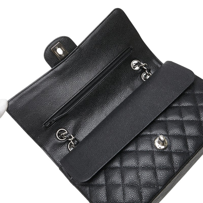 Chanel Caviar Coco Mark Matelasse Double Flap Bag