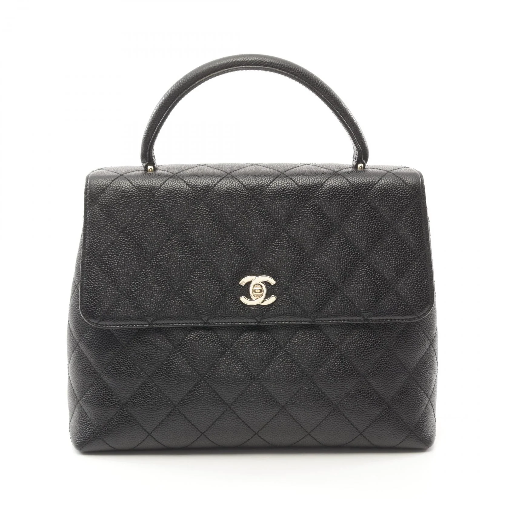 Chanel Matelasse Leather Handbag Black A12397