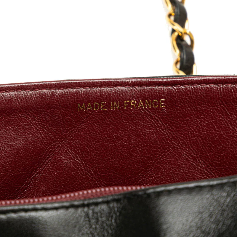Chanel Diana22 Chain Shoulder Bag Black