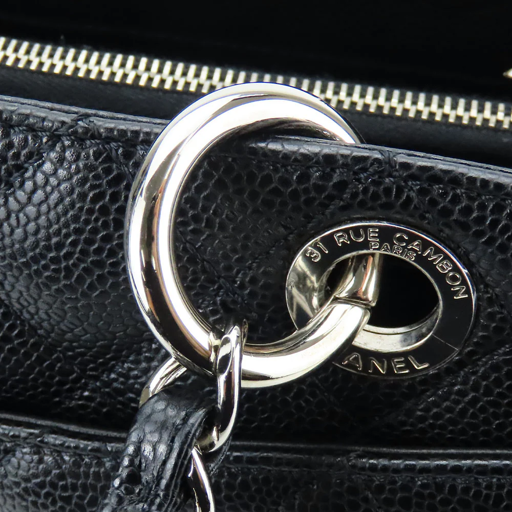 Chanel Caviar Skin Tote Bag GST Black