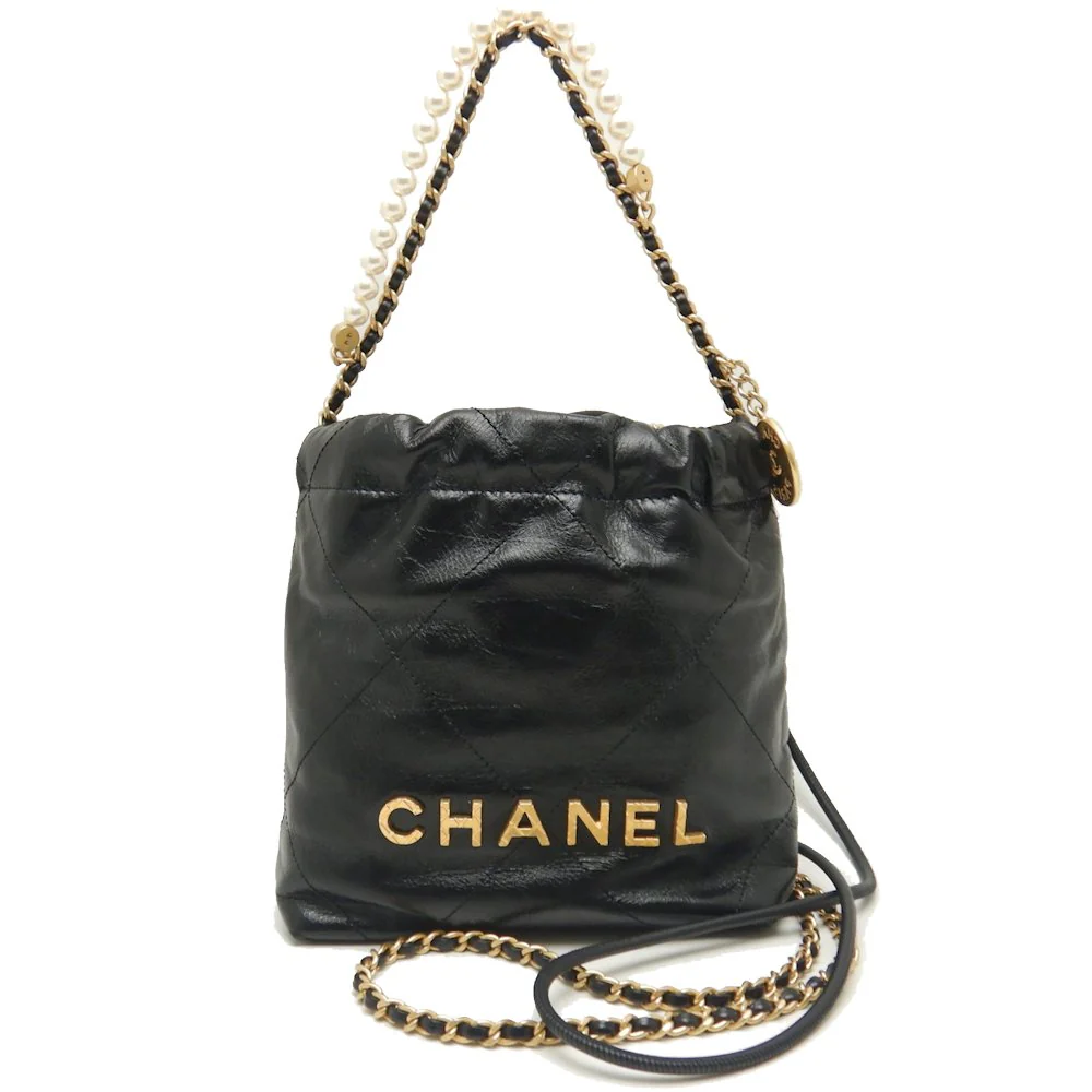 Chanel 22 Mini Handbag Shiny Calfskin