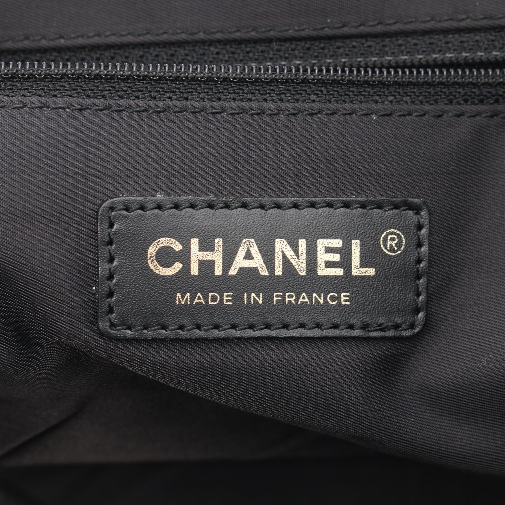 Chanel Nylon Canvas Leather Tote Bag A15991