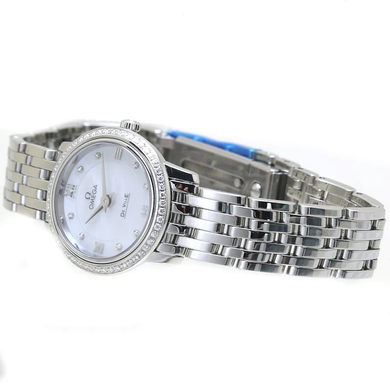 Omega De Ville Prestige Diamond Quartz Watch 424.15.24.60.55.001
