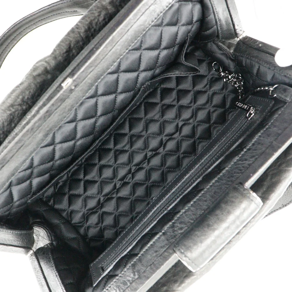 Chanel Leather Chain Tote Bag
