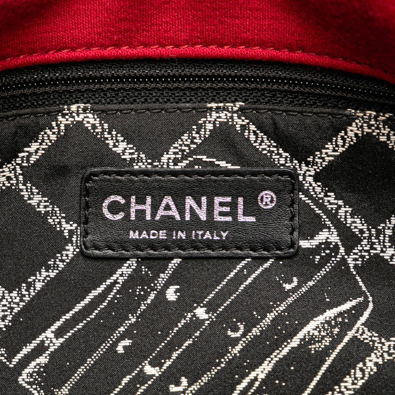 Chanel Cotton Shoulder Bag Red