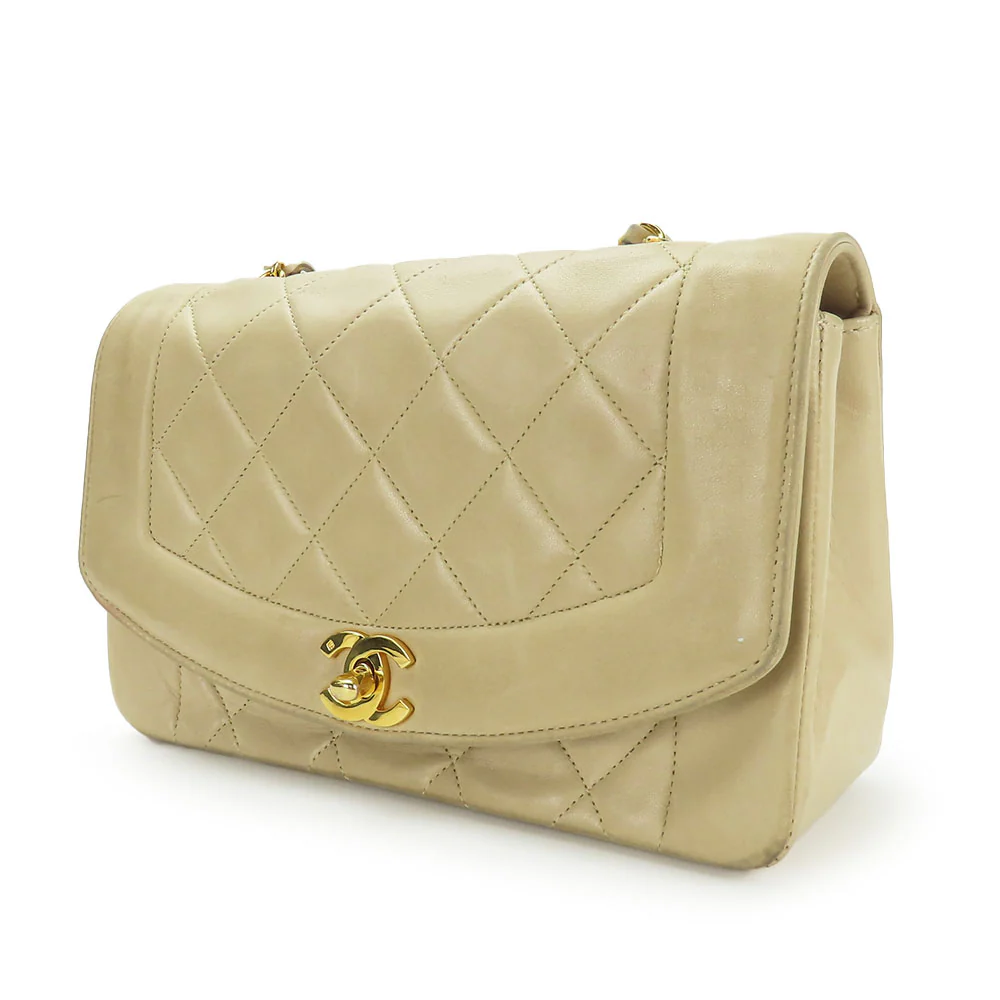 Chanel Diana Lambskin Shoulder Bag