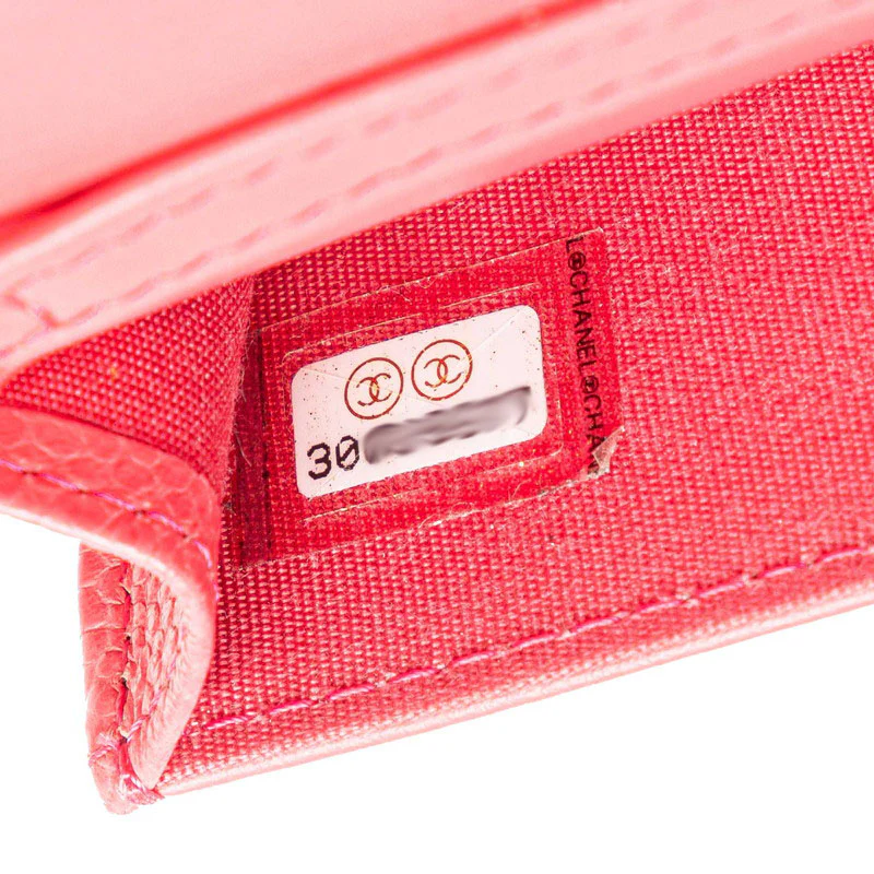 Chanel Camellia Chain Wallet Pink