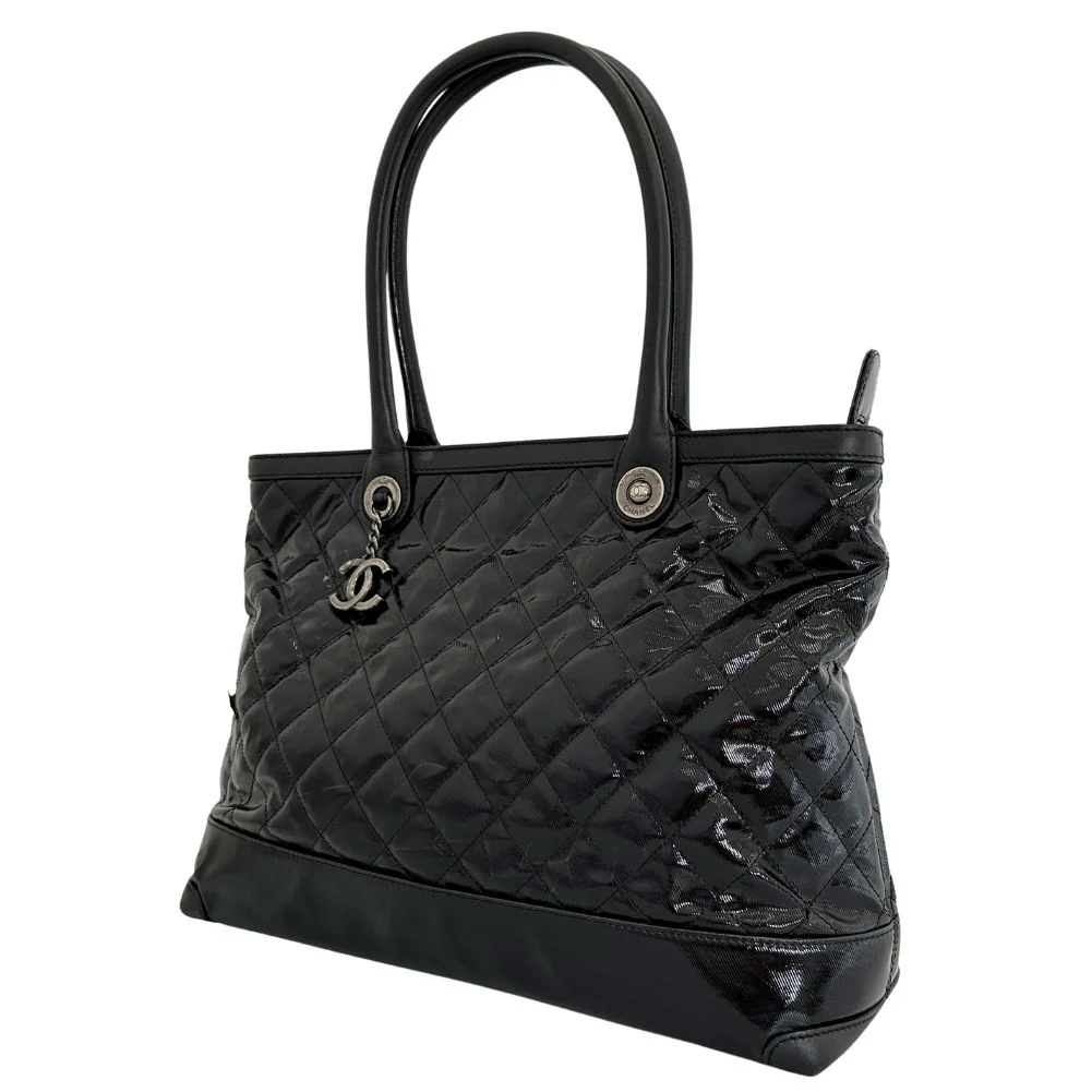 Chanel Cambon Patent Leather Tote Bag