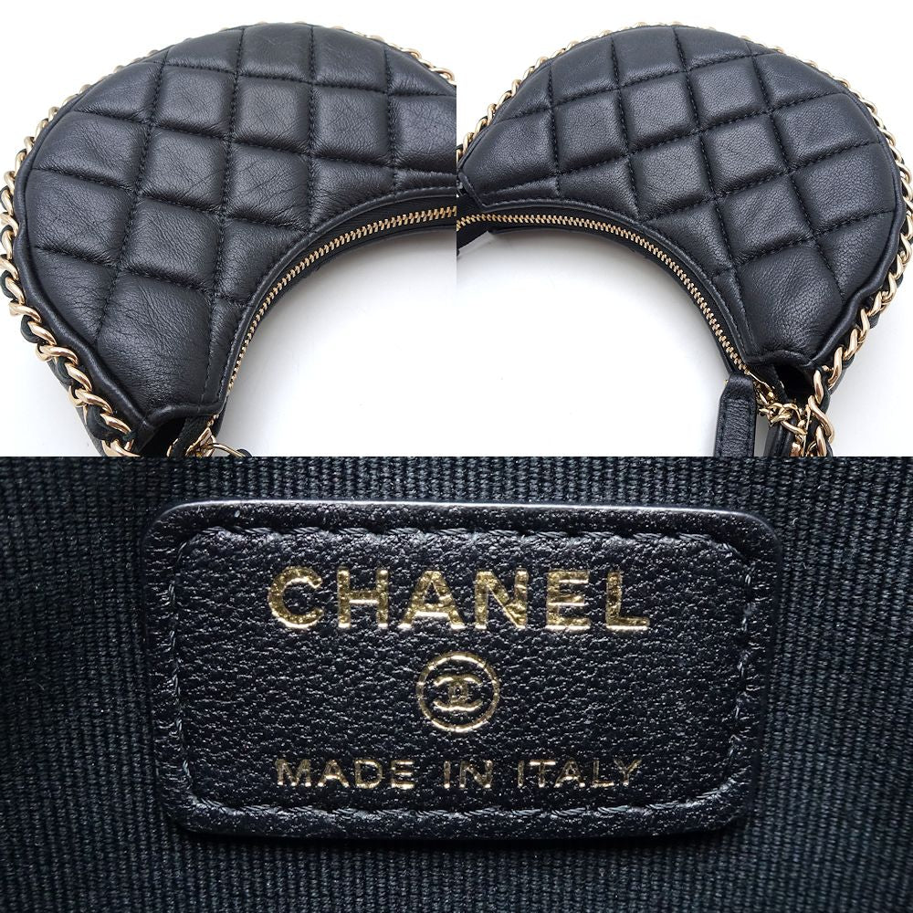 Chanel Small Hobo Shoulder Bag Black
