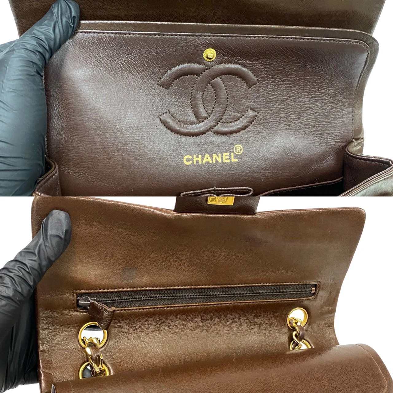 Chanel Lambskin W Flap 23 Matelasse Chain Shoulder Bag