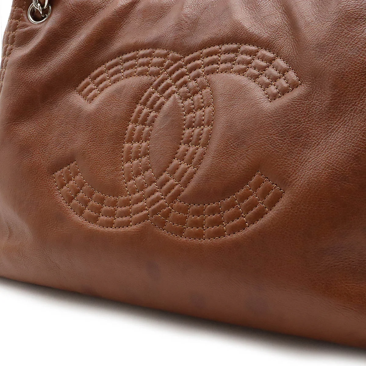 Chanel Quilted Leather Tote Bag