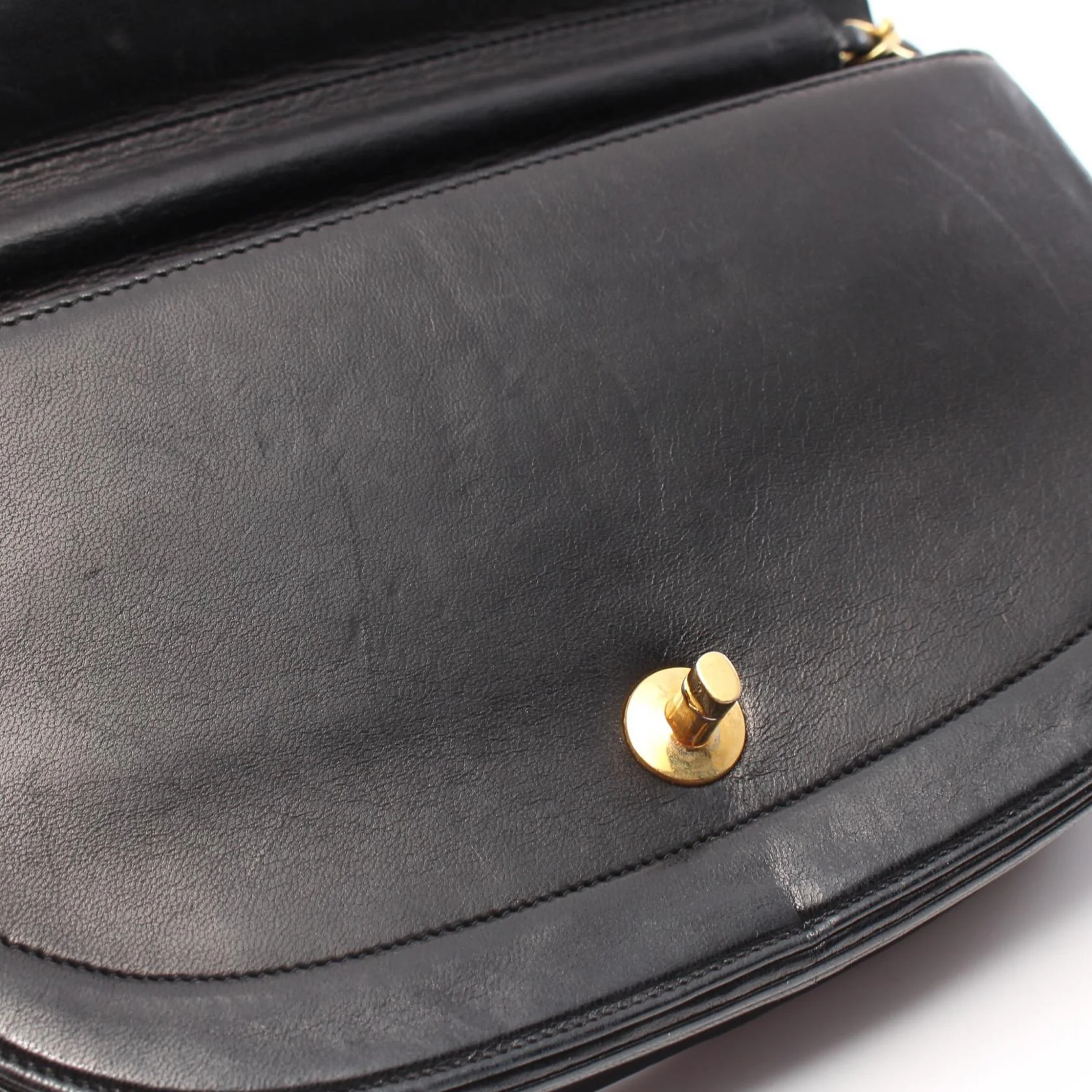 Chanel Half Moon Lambskin Shoulder Bag