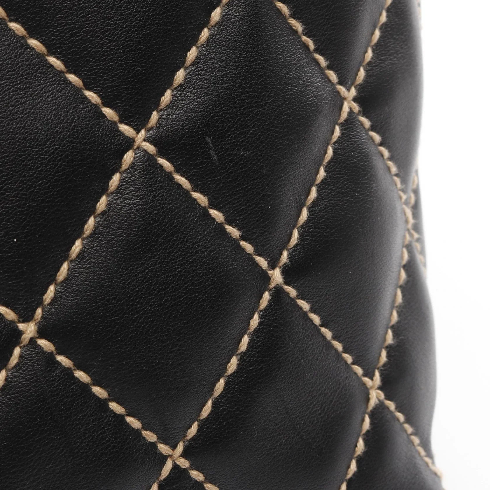 Chanel Leather Wild Stitch Tote Bag A18126