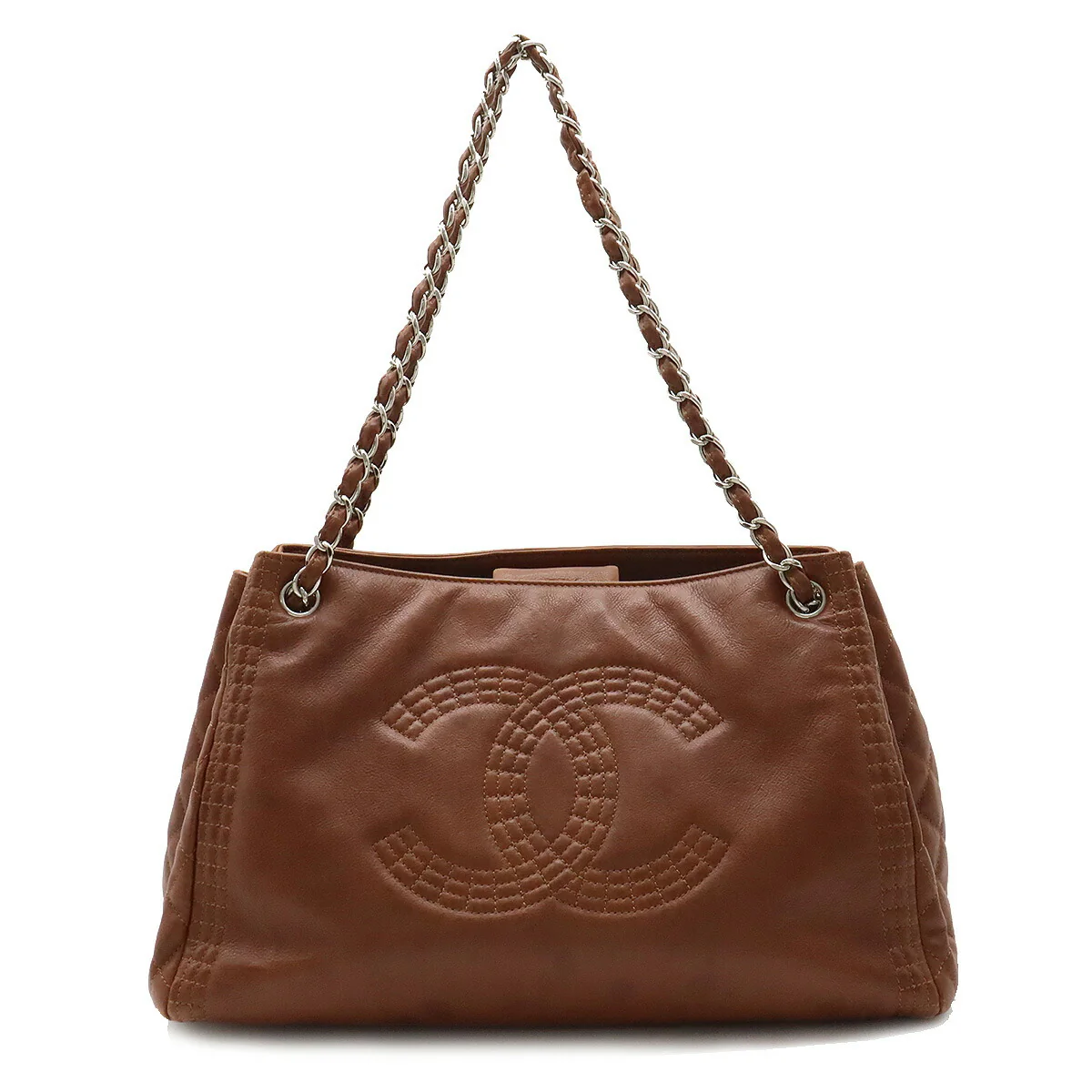Chanel Quilted Leather Tote Bag