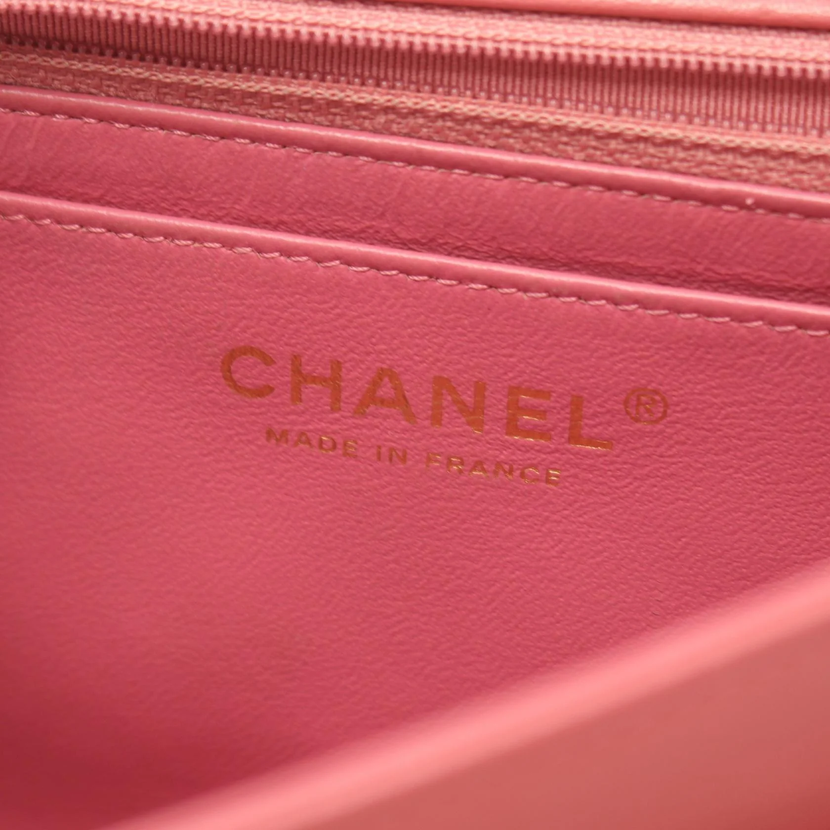 Chanel Lambskin Single Flap Shoulder Bag A90214