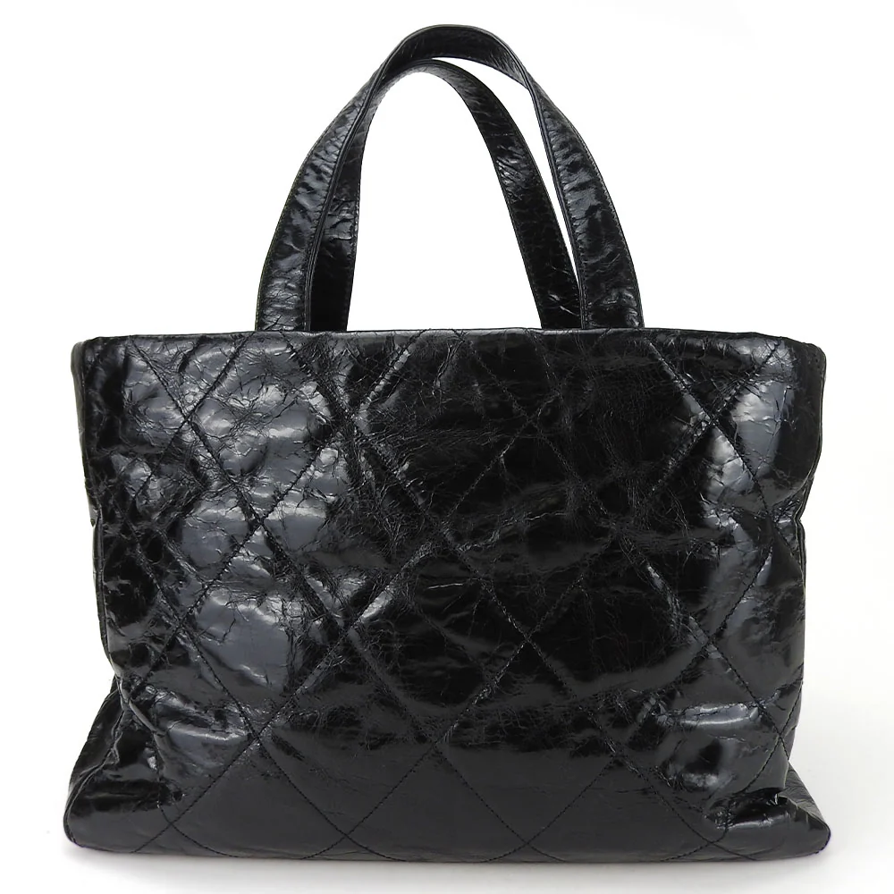 Chanel Leather Tweed Tote Bag 2way