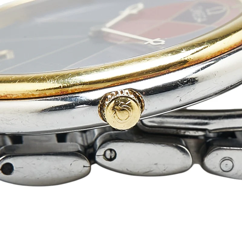 Omega De Ville Quartz Watch Stainless Steel K18YG