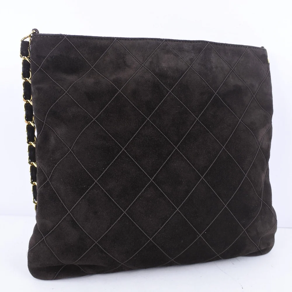 Chanel Suede Chain Shoulder Bag