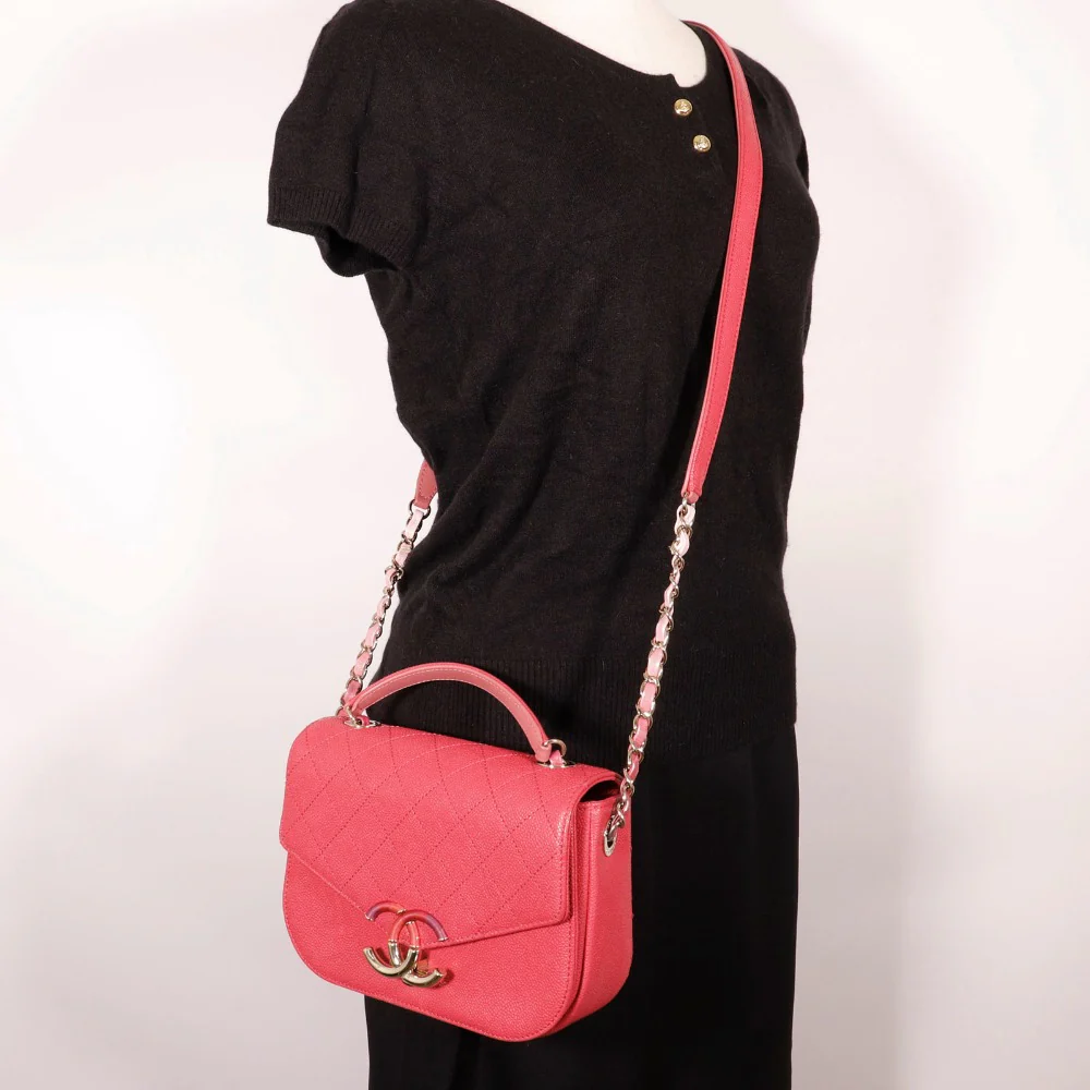 Chanel Caviar Top Handle Bag A93659