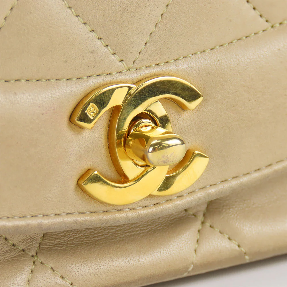 Chanel Diana Lambskin Shoulder Bag