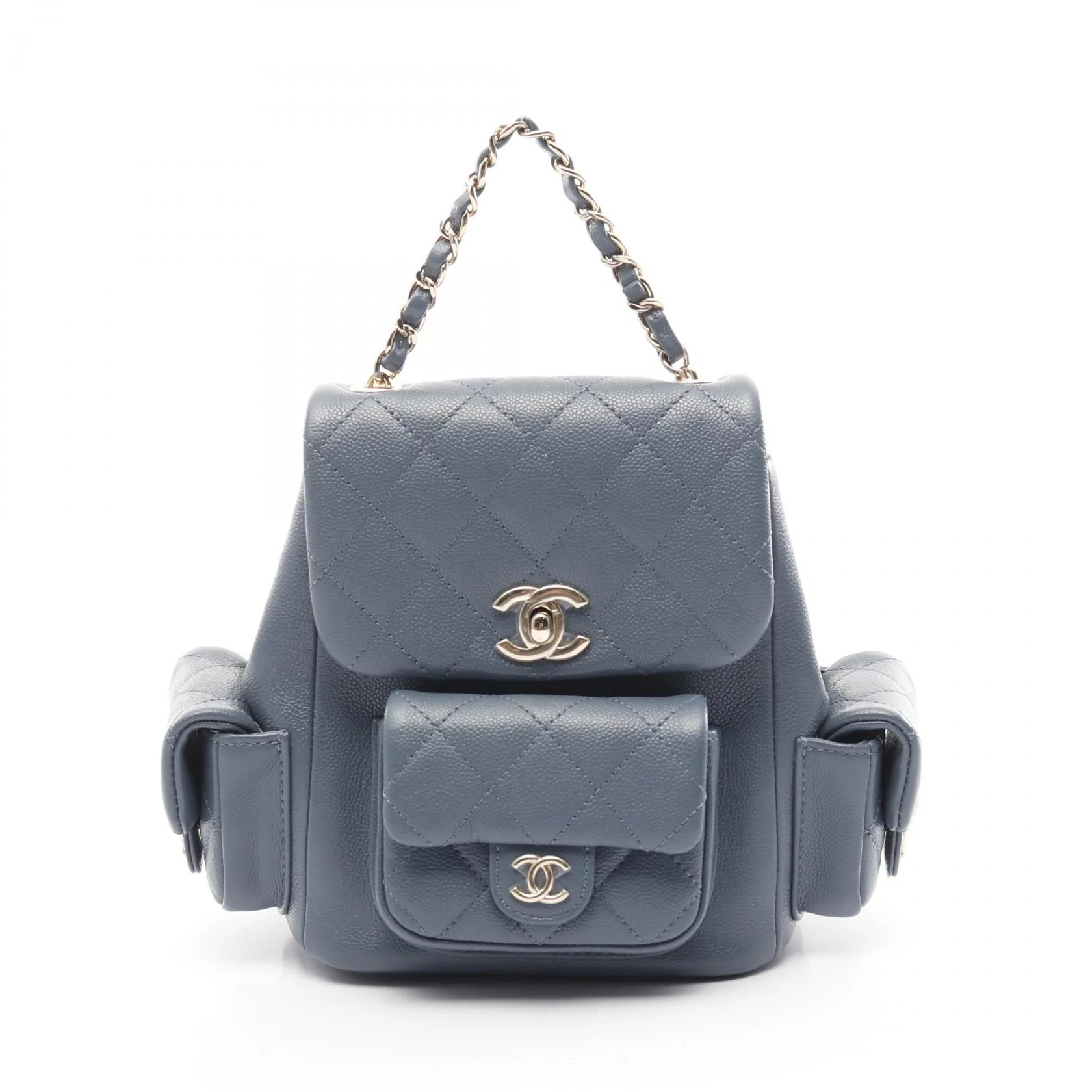 Chanel Caviar Skin Matelasse Backpack AS4399