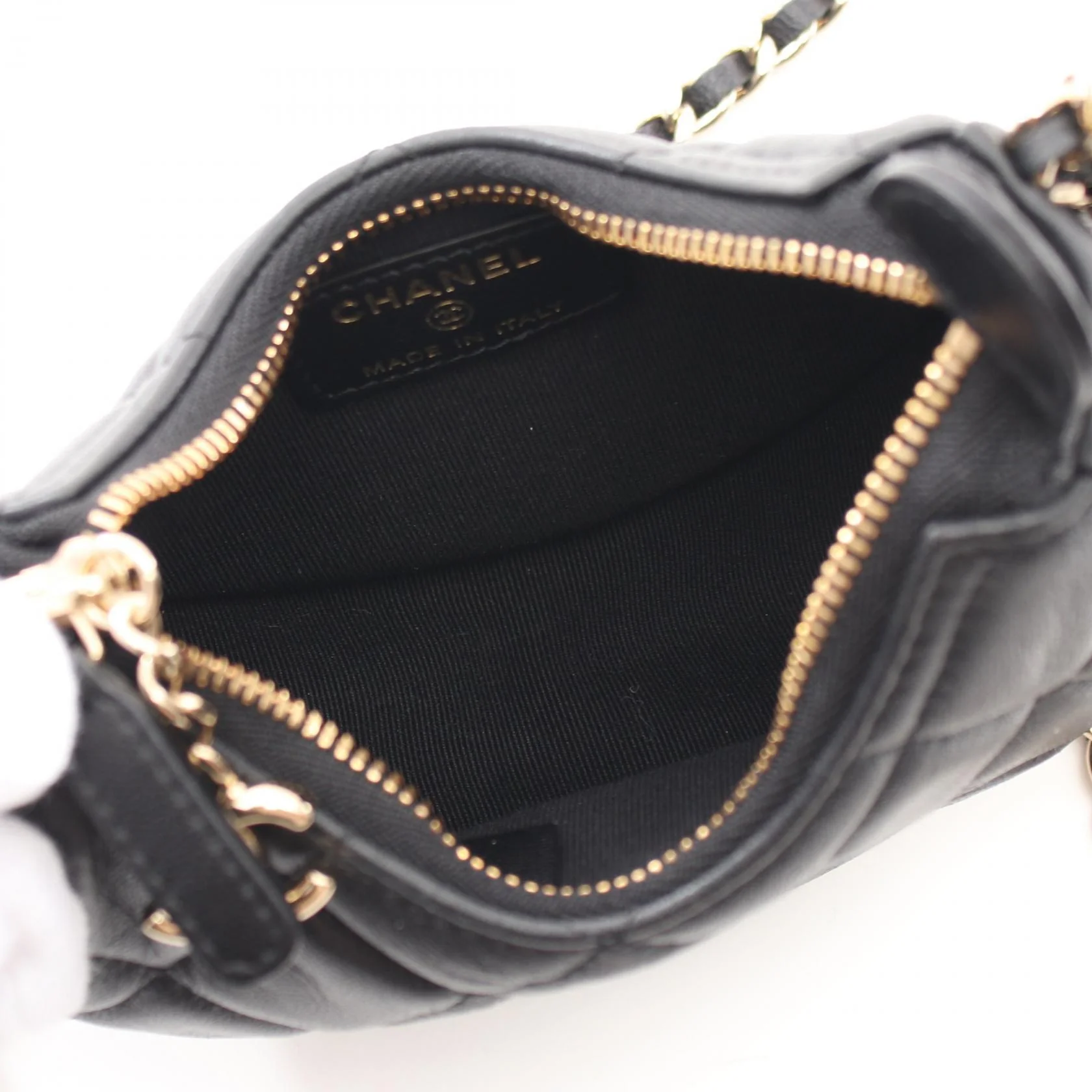 Chanel Lambskin Matelasse Hobo Chain Shoulder Bag