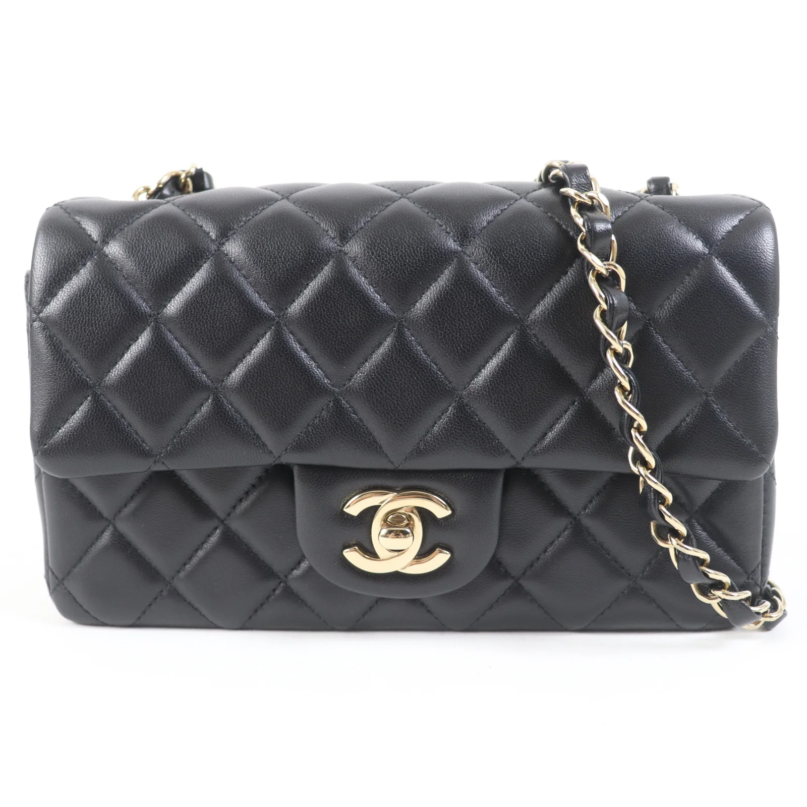 Chanel Mini Matelasse Chain Bag Black