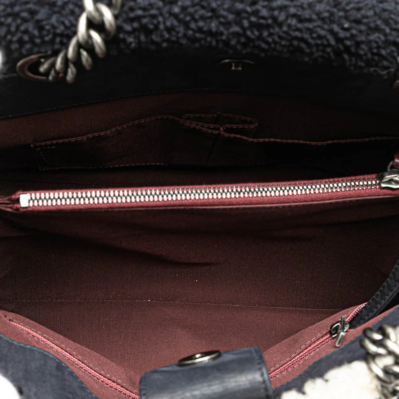 Chanel Boy Shearling Leather Chain Handbag