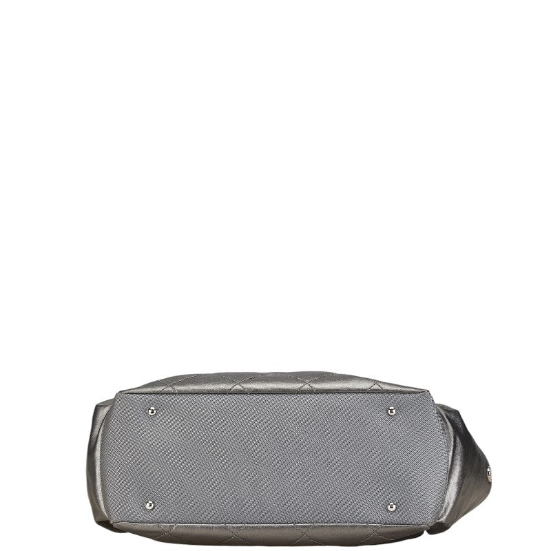 Chanel Paris Biarritz Tote MM Gray White