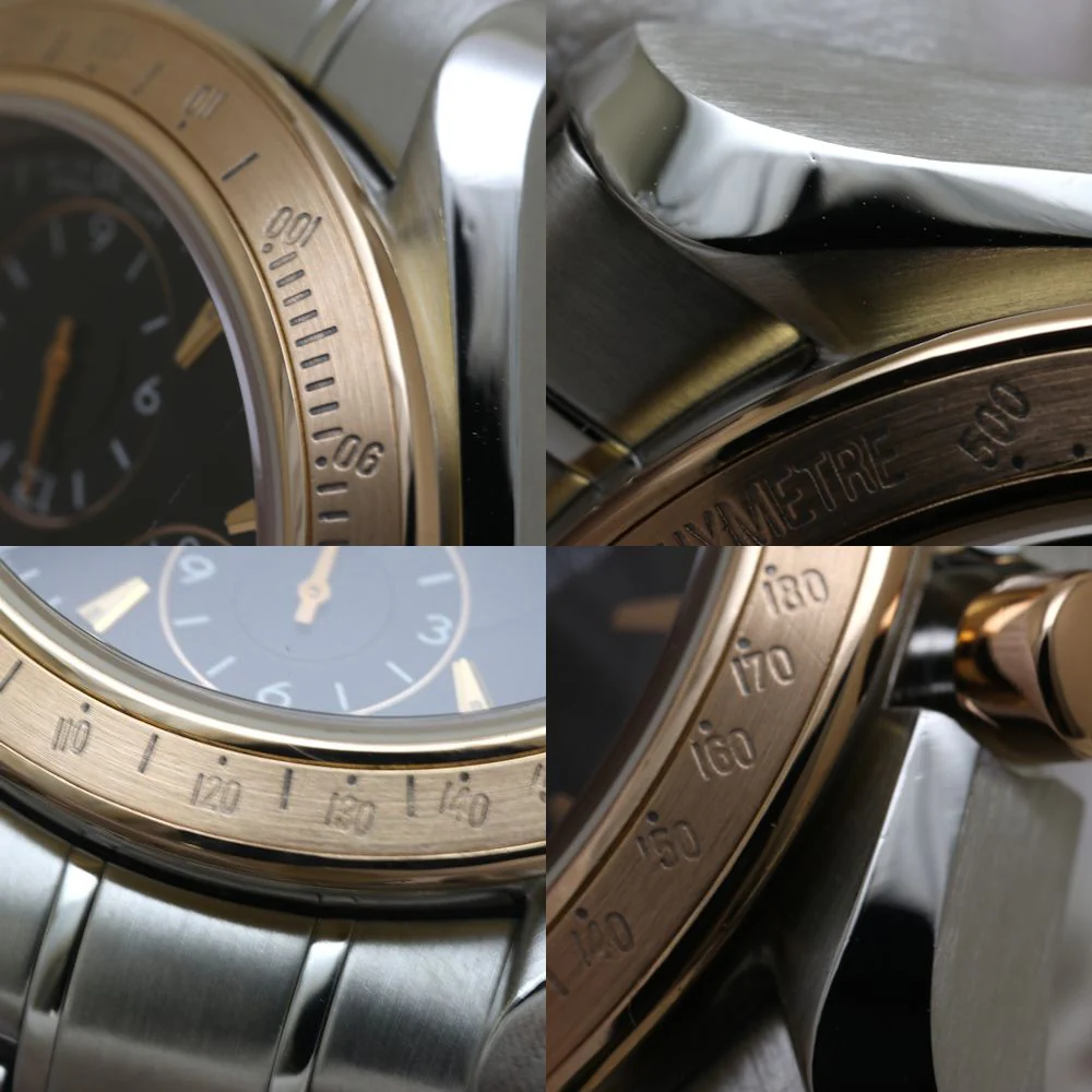 Omega Speedmaster Date Rose Gold Stainless Steel Watch