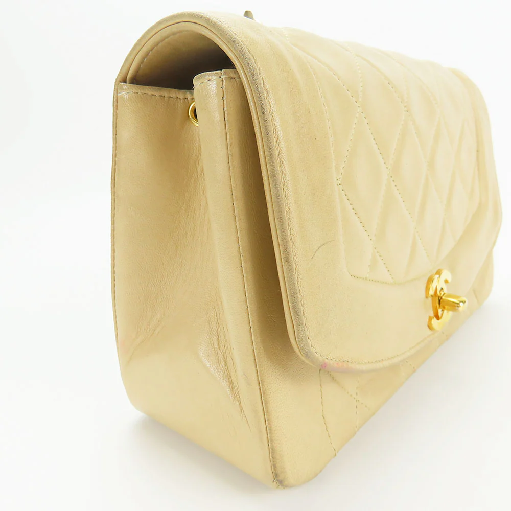 Chanel Diana Lambskin Shoulder Bag