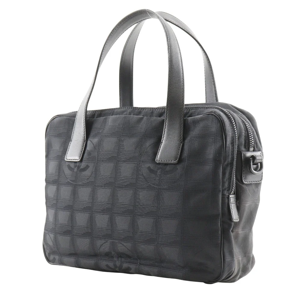 Chanel Nylon Canvas New Travel Line Handbag A15973