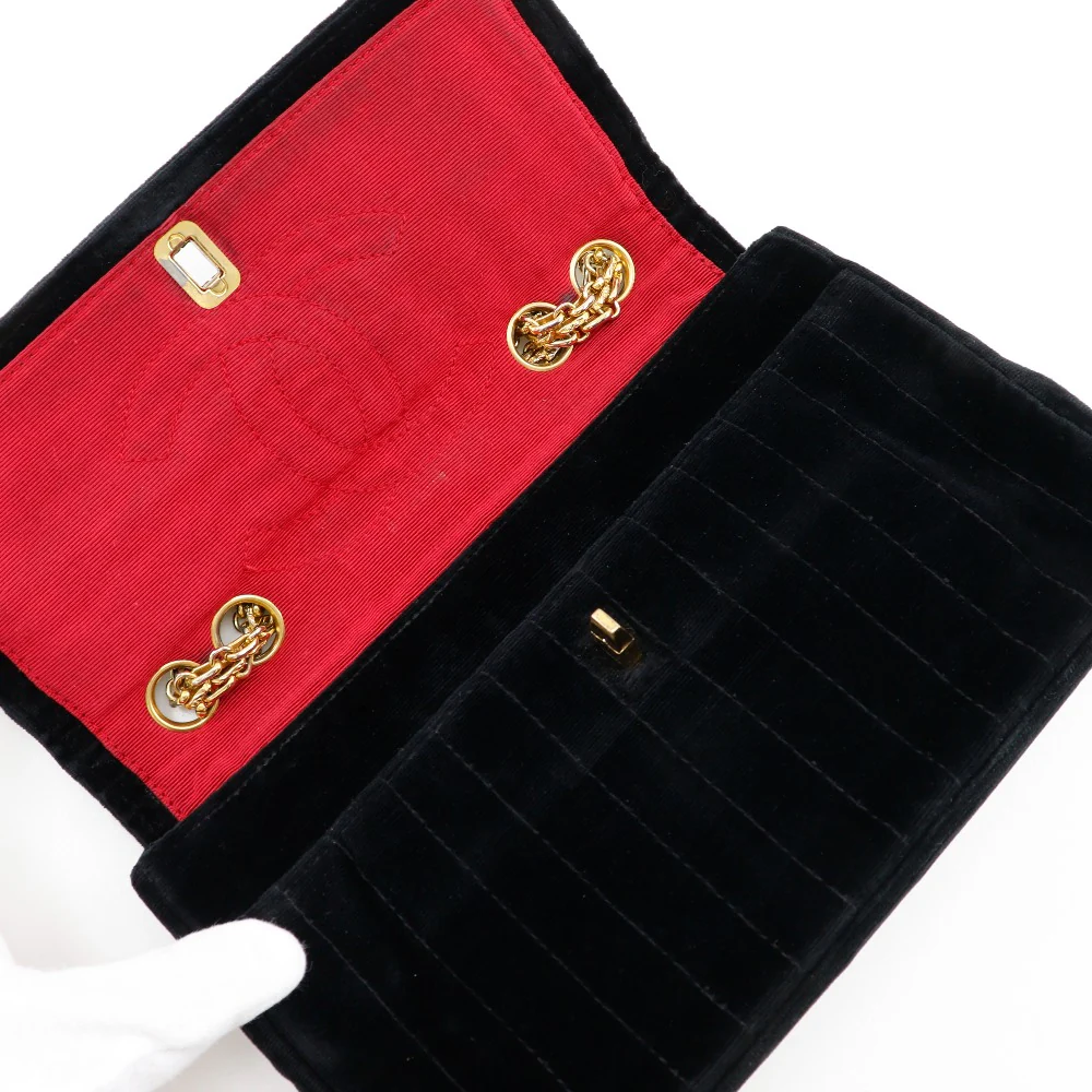 Chanel Velour Chain Shoulder Bag