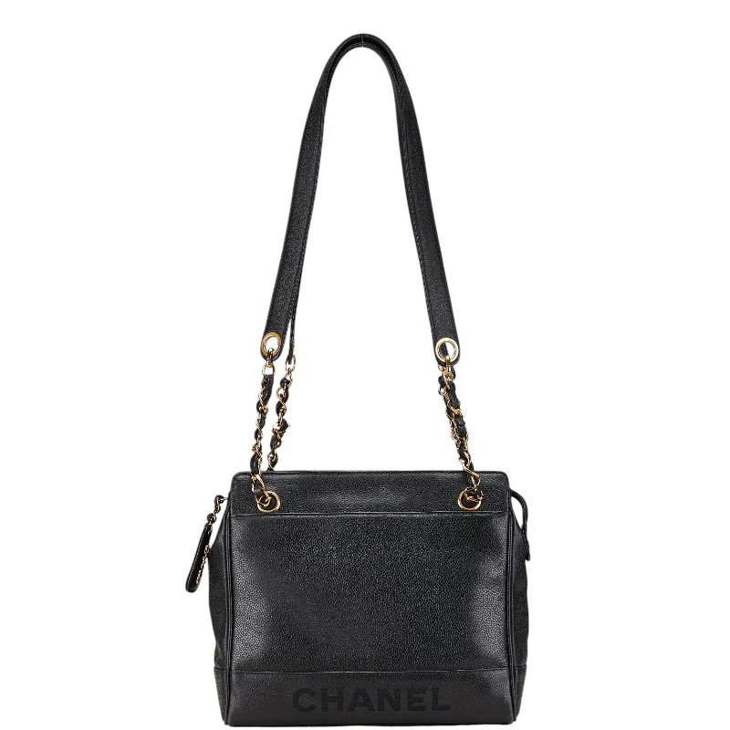 Chanel Caviar Skin Tote Bag Black