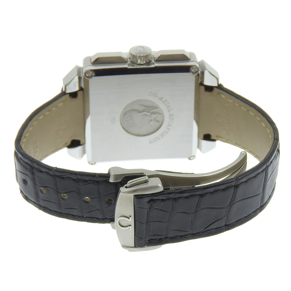 Omega De Ville X2 Co-Axial Watch Stainless Steel Leather