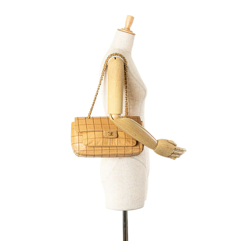 Chanel Wild Stitch Chocolate Bar Chain Shoulder Bag