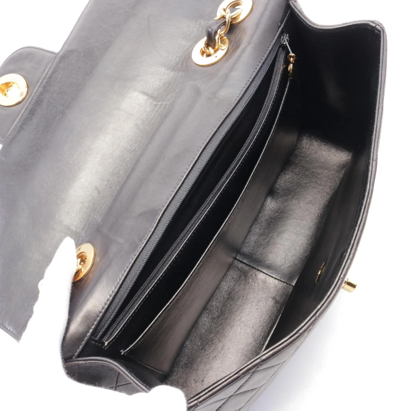 Chanel Lambskin Large Flap Shoulder Bag A58600