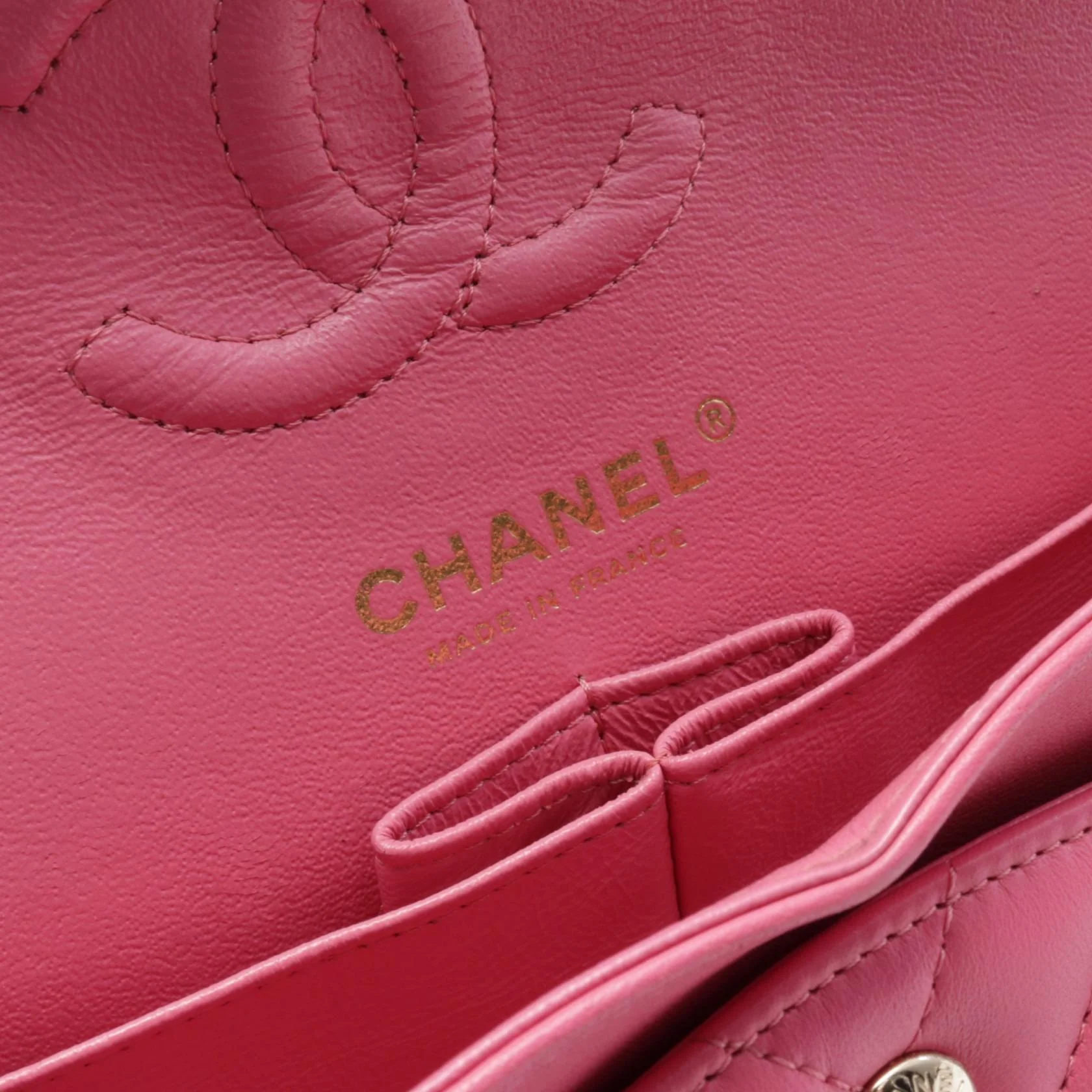 Chanel Chevron V-Stitch Lambskin Shoulder Bag