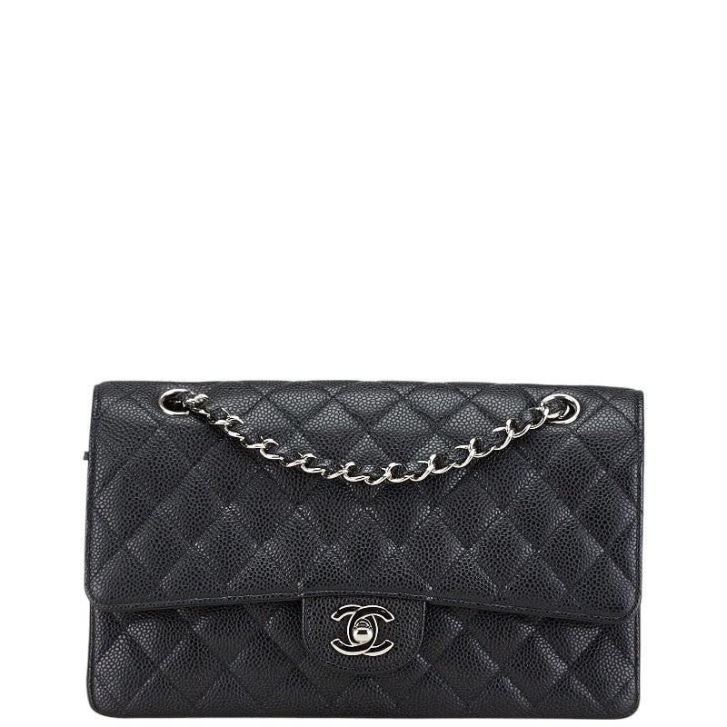 Chanel Caviar Coco Mark Matelasse Double Flap Bag