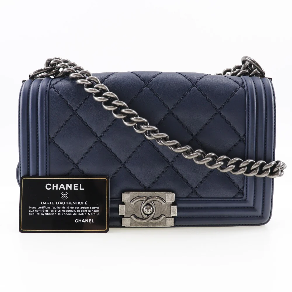 Chanel Boy Lambskin Shoulder Bag
