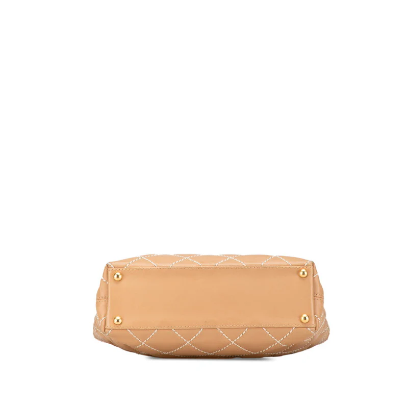 Chanel Lambskin Wild Stitch Coco Mark Tote
