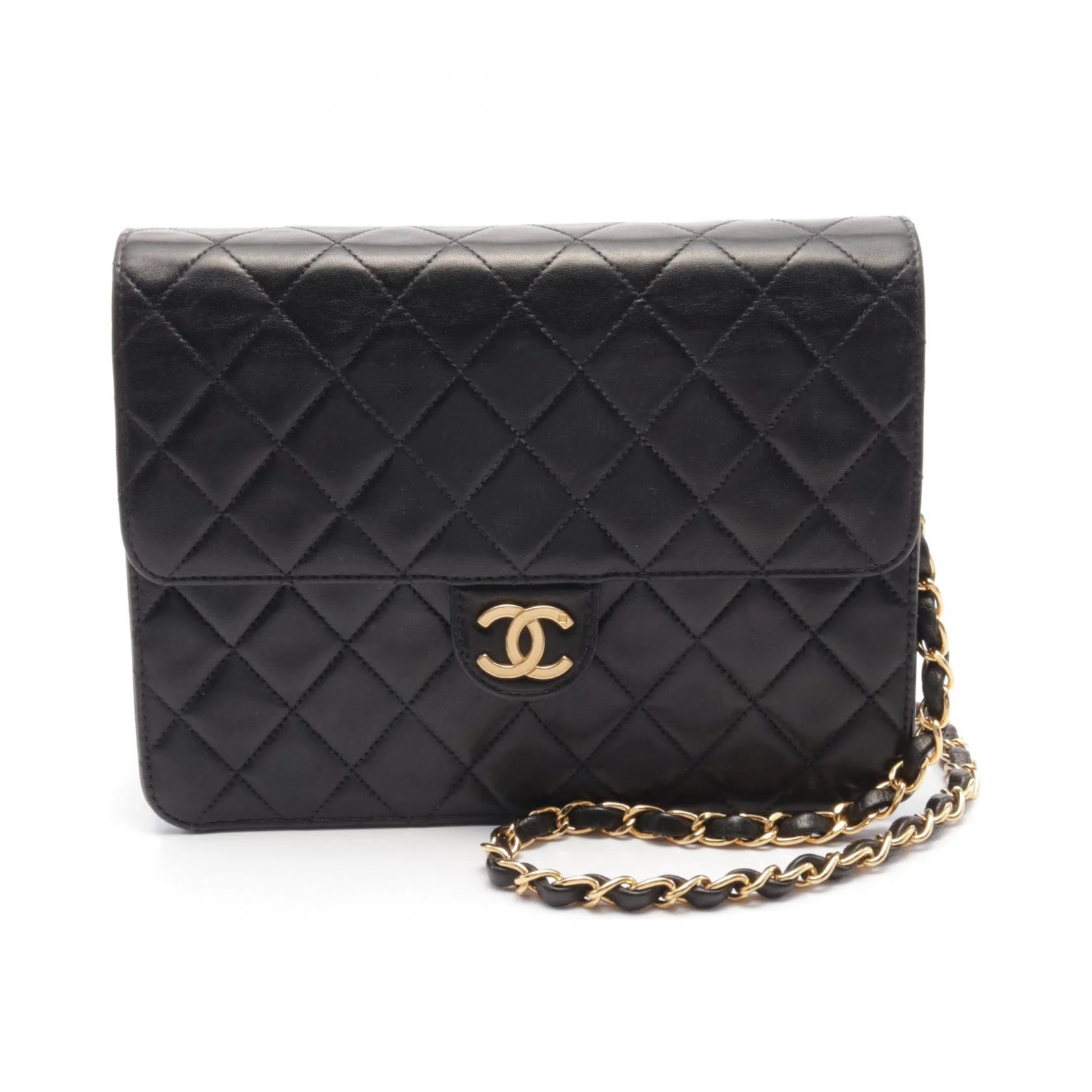 Chanel Lambskin Matelasse Flap Shoulder Bag