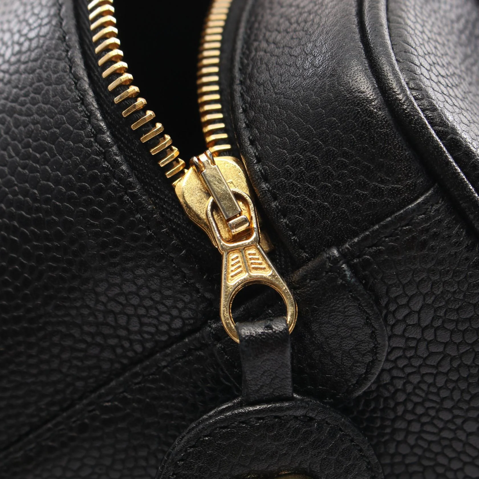 Chanel Caviar Skin Coco Mark Handbag A01998