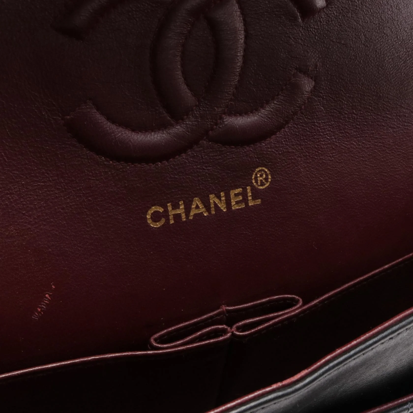 Chanel Lambskin Matelasse W Flap Shoulder Bag A01112