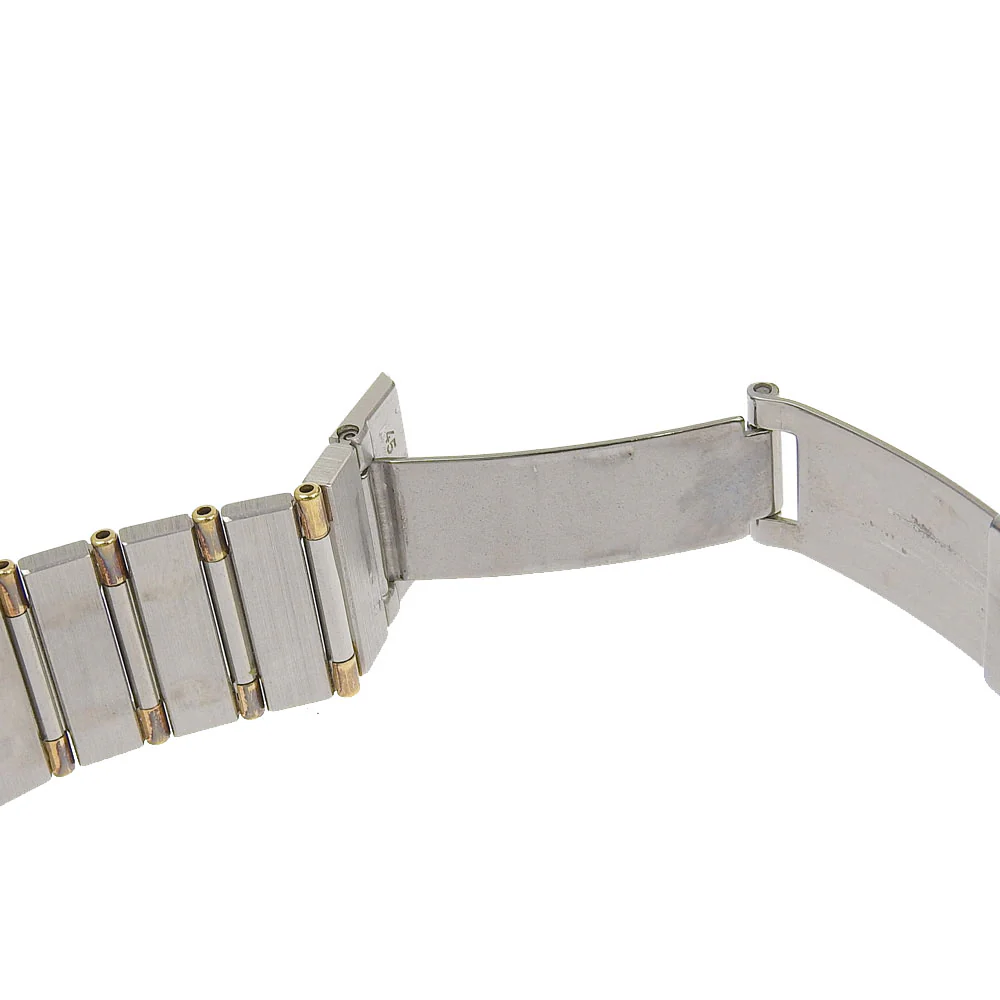 Omega Constellation Quartz Watch Stainless Steel Gold Plated