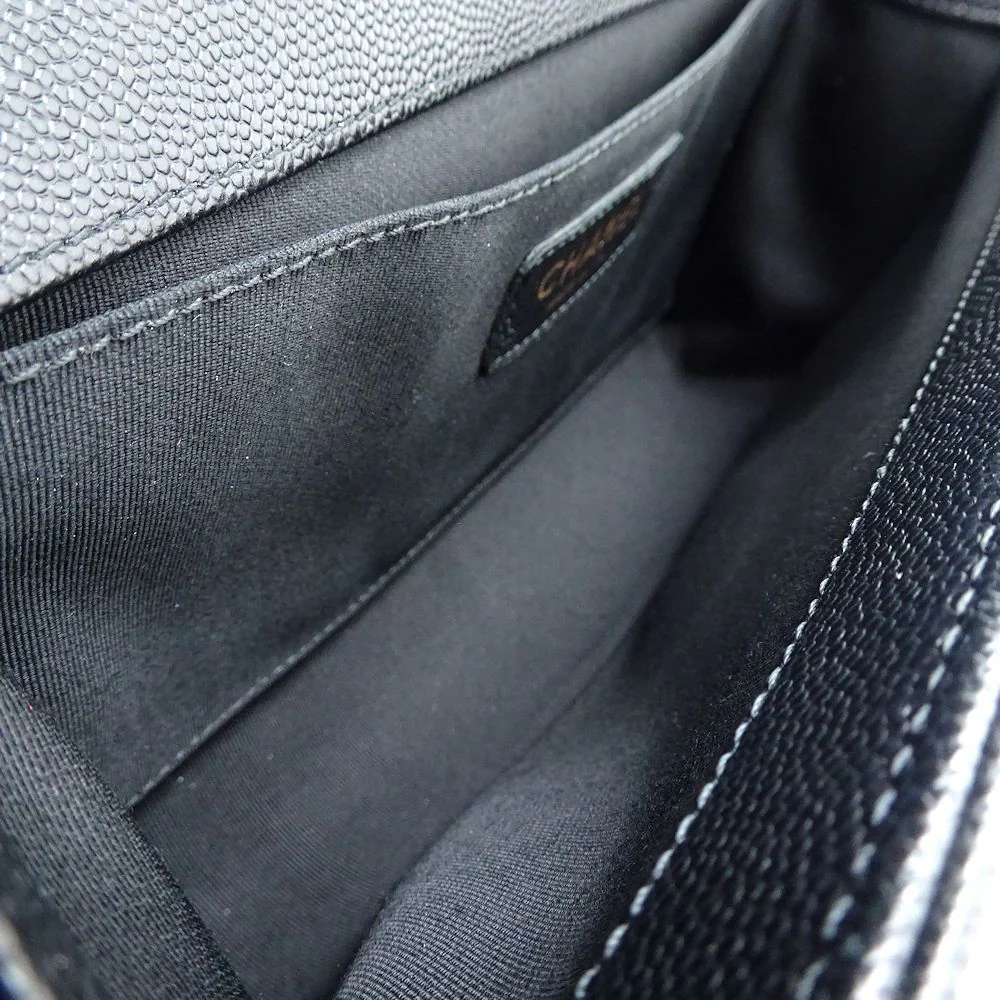 Chanel Boy Caviar Shoulder Bag A67086