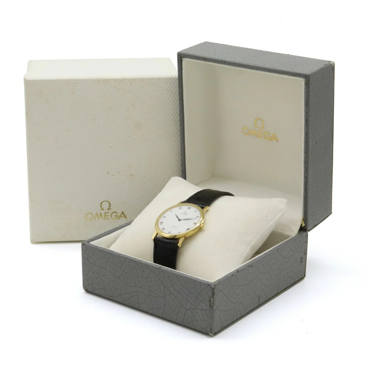 Omega De Ville Quartz Yellow Gold Men's Watch