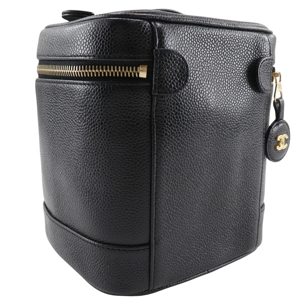 Chanel Vanity Bag Caviar Skin Black